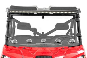 Polaris Ranger XP 1000 NorthStar Ultimate Vented Full Windshield - Rough Country - Scratch Resistant - '21-'23